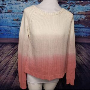 BB Dakota open back knit sweater ombre small